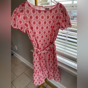 Ann Taylor pink eyelet dress size extra small